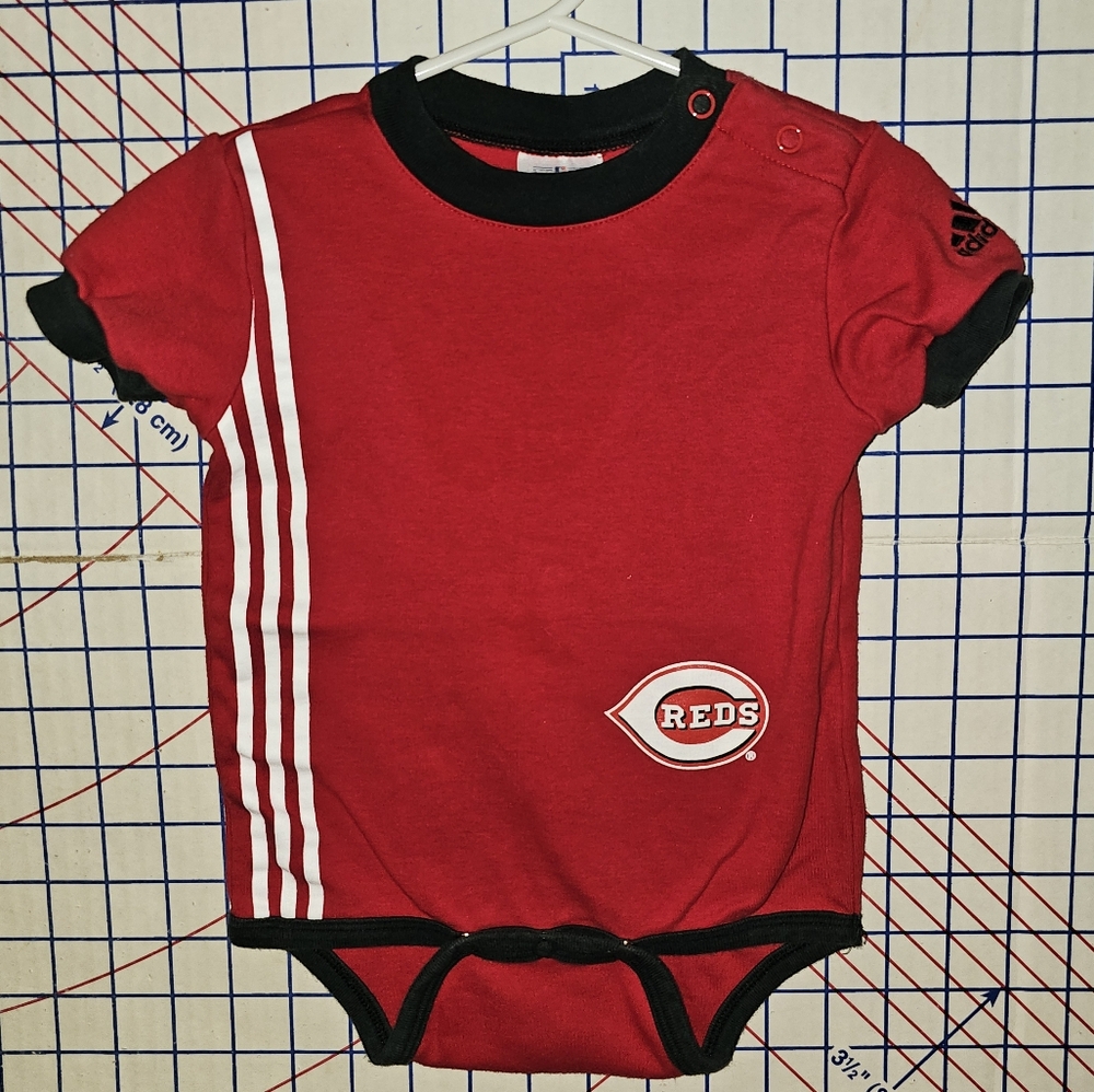 Adidas Red Chigago Reds Bodysuit, Size 12 Mo